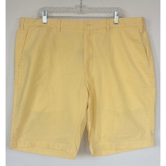 Polo Ralph Lauren Other - Polo Ralph Lauren Preston Short Mens 42 Yellow 100% Cotton Chino Flat Front 9.5"